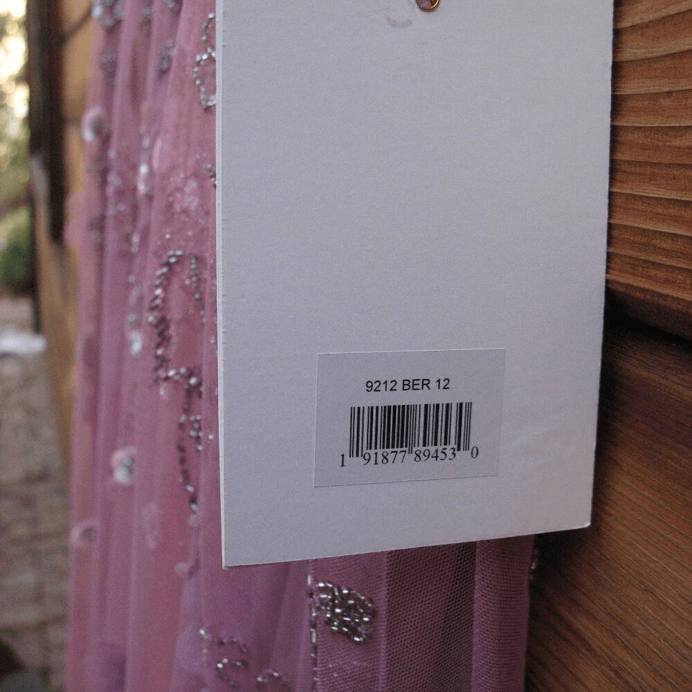 MAC DUGGAL 9212 Embellished High Neck Cap Sleeve A Line Dress Pink 12 - Picture 15 of 15